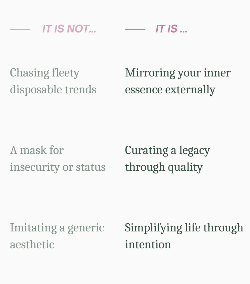 A personal brand coach helps you mirroring your essence and curating your style